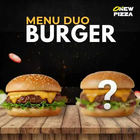 Burger Menu Duo sur le site de restaurant O New Pizza