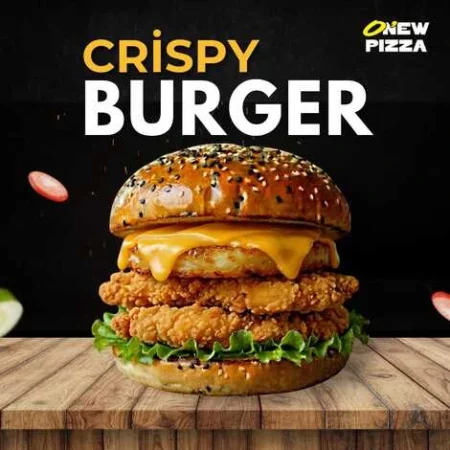 Crispry burger sur le site de restaurant O New Pizza