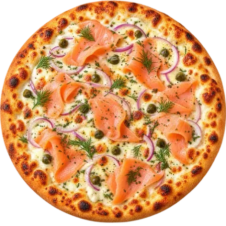 Pizza Saumon sur le site de restaurant O New Pizza