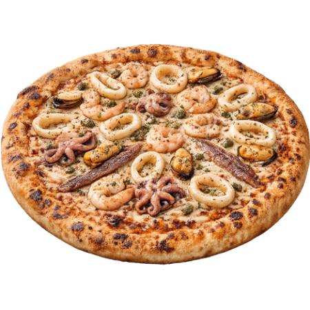 Pizza fruits de mer