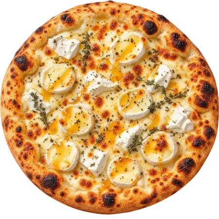 pizza chèvre miel chez le restaurant O New Pizza